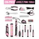 thumbnail image 3 of Kit de herramientas WORKPRO Pink 236 piezas con bolsa de transporte, 3 of 8
