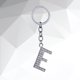 thumbnail image 5 of EeaseMX Llavero con letras del alfabeto, sencillo y elegante, de metal con diamantes de imitación, colgante para bolso, regalo de cumpleaños (letra E), 5 of 7