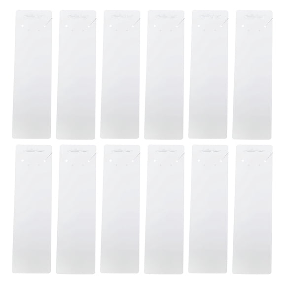 Milisten 100Set Necklace Holder Packaging White Paper for Jewelry Selling Supplies