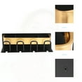 thumbnail image 4 of Toothbrush Holder Wall Mounted Set Black Gold Tone 10.24''x2.95''x2.95'' with Toothpaste Squeezer, 4 of 7