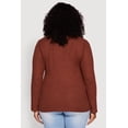 thumbnail image 5 of Women's Plus Size Long Sleeve V Neck Tee, 5 of 5
