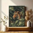 thumbnail image 6 of UXIEQU Tiger in Jungle Canvas Wall Art Print 15.75x11.81 Inches, 6 of 8