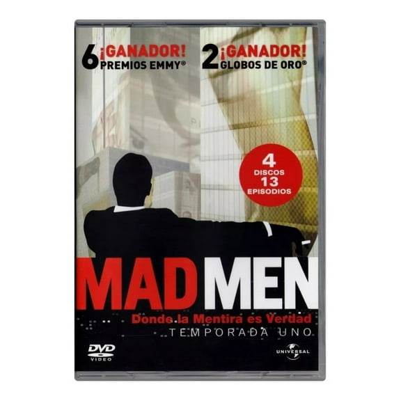 Mad Men Primera Temporada 1 Uno DVD Universal 4 Discos Audio Español Ingles Portugues