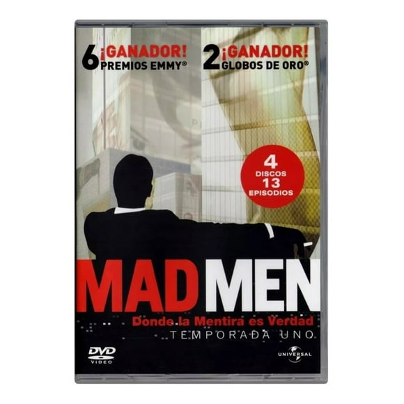 Mad Men Primera Temporada 1 Uno DVD Universal 4 Discos Audio Español Ingles Portugues