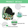 thumbnail image 2 of Vintage Dog Illustration Backpack with Geometric Patterns, Perfect for Dog Lovers, Comfortable Straps, and Ample Storage, 2 of 4