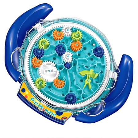 3D Maze Game Brain Teaser Game for Kids Fidget Toy for All Age Educational Puzzle Toys for Boys and Girls Birthday Gifts for Kids Toys for Age 6-12 Year Old Puzzle Maze Board(Blue)