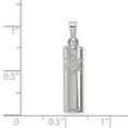 thumbnail image 2 of 925 Sterling Silver Hollow Polished Mezuzah Pendant Necklace Measures 23x5mm Wide - Pendant for Women, 2 of 2