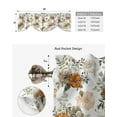 thumbnail image 5 of Autumn Flower Eucalyptus Leaf Texture Window Curtain Living Room Kitchen Cabinet Tie-up Valance Curtain Rod Pocket Valance, 5 of 6