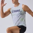 thumbnail image 2 of QSAWXQZ Men's Athletic Tank Top Graphic Letter Print Crew Neck Sleeveless Quick Dry Breathable Gym Running Muscle Shirt for Workout 2XL, 2 of 7
