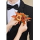 thumbnail image 5 of Set de flores Serwalin de 20 cm, color naranja, para baile de graduación, 5 of 8