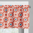 thumbnail image 3 of Ambesonne Lattice Window Valance, Vivid Mosaic of Circles, 54" X 18", Dark Coral Blue, 3 of 5