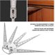 thumbnail image 4 of 1 Set Stainless Steel Welding Taper Feeler Gauge Rulers Hole Inspection Measuring Tool Triangular Wedge Feeler 1-10mm_A, 4 of 5