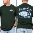 thumbnail image 4 of Christian T-Shirt – 'Follow Me and I Will Make You Fishers of Men' Matthew 4:19 Bible Verse Shirt, Religious Gift for Men, 4 of 6