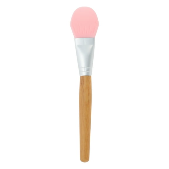 Unique Bargains 1 Pc Lightweight Stripes Facial Mask Brush Pink