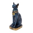 thumbnail image 3 of Estatua de la diosa gata Bastet, escultura antigua de animal, adorno, figura coleccionable Azul, 3 of 9
