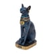 thumbnail image 3 of Estatua de la Diosa Gata Bastet, Adorno, Figurita de Gatita, Pieza de Colección Antigua para el Hogar Azul, 3 of 9