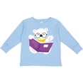 thumbnail image 3 of Inktastic Bear Going to School, Polar Bear, Cute Bear, Books Boys or Girls Long Sleeve Toddler T-Shirt, 3 of 5