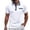 White, variant on Mens Pique Polo Shirt Spliced Denim Lapel Button Open Collar Casual Loose Trendy Business Short Sleeved Men'S Clothing