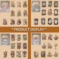 thumbnail image 3 of Paquete de Pegatinas Vintage de 80 Piezas: Hermosas Pegatinas de Flores y Rosas, Relojes, Alféizares, Libros, Velas - Suministros para Manualidades DIY, 3 of 5