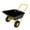 Yellow+Black, variant on Resenkos Two-Wheeled Garden Wheelbarrow Trolley, 15-Inch Pneumatic Wheel, Blue