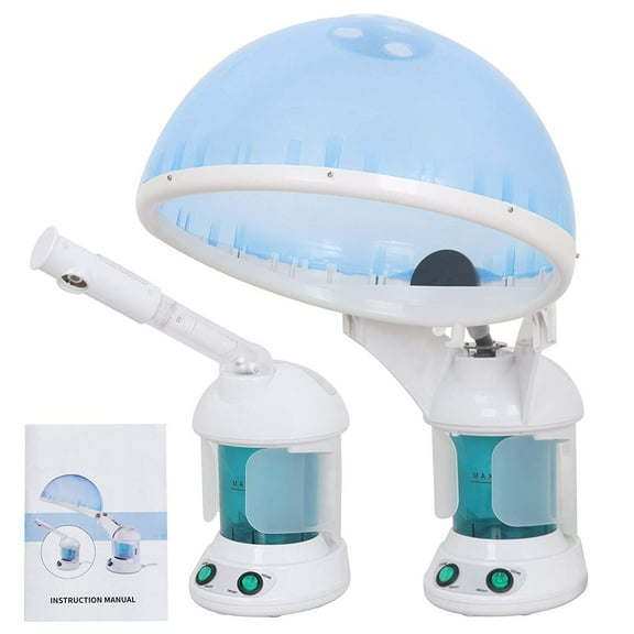 ZENSTYLE 2 in 1 Mini Ozone Facial Steamer Hair Steamer, Blue White
