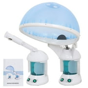 ZENSTYLE 2 in 1 Mini Ozone Facial Steamer Hair Steamer, Blue White