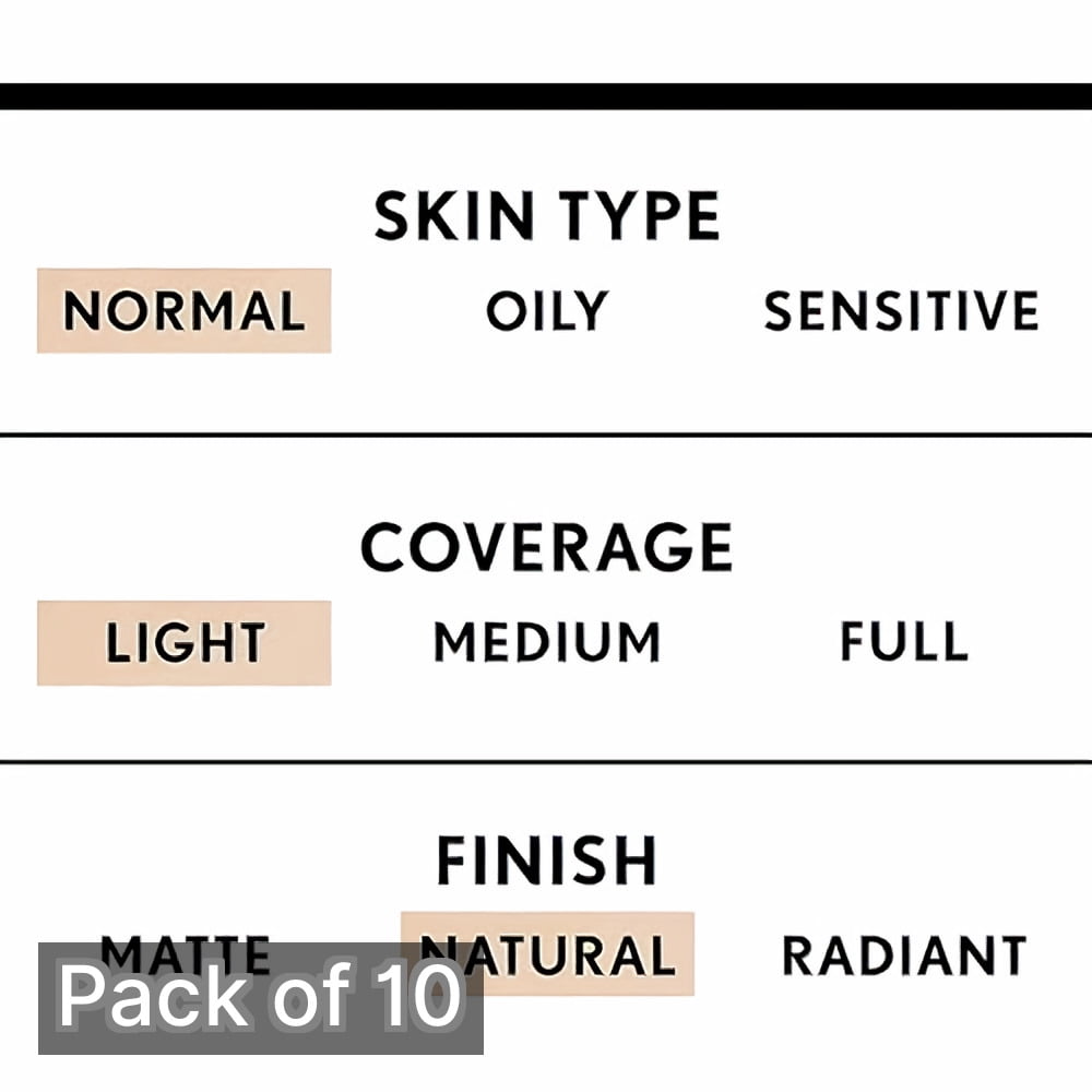 CoverGirl TruBlend Liquid Foundation, L-1 Ivory, 1 oz (Pack of 10)