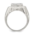 thumbnail image 2 of Sterling Silver Rhodium-plated Men's CZ Ring, 2 of 6