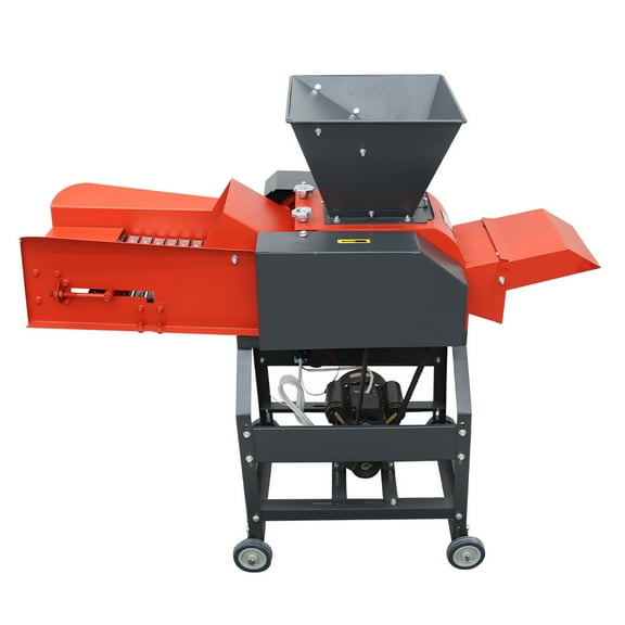 220V 4-Blade Hay Cutter Pulverizer Straw Crusher Machine Farm Hay Chopper Shredder