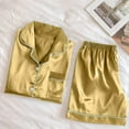 thumbnail image 6 of Fanxing Pajamas Set for Women 2 Piece Sleepwear Short Sleeve Button Down Shirts and Shorts Soft Collared V Neck Pjs Lounge Set with Pockets My Order History Online Recent Order Medium, 6 of 6