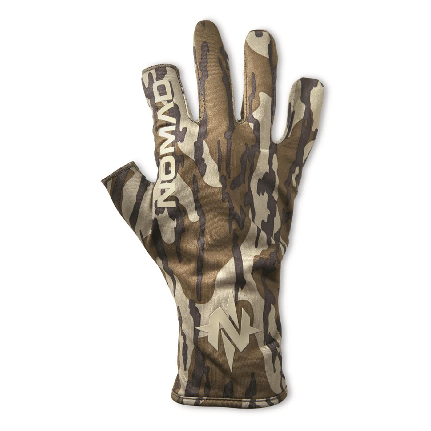 NOMAD Fingerless Hunting Gloves Mossy Oak Camo