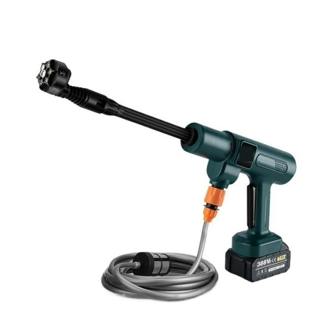 3500W 200Bar High Pressure Brushless Electric Washer 6 IN 1, Cordless Cleaning Spray Gun Tools For 18V Battery ,Add Stability