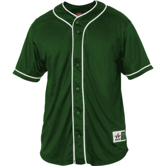Alleson Athletic 52MBBJ Adult Diamond Jersey - Forest White