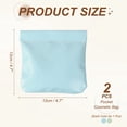 thumbnail image 2 of 2 piezas de monedero de compresión, pequeño monedero de cuero de cierre automático, bolso de maquillaje portátil mini para mujeres y hombres, cambio de coche, viaje, azul, verde, 2 of 5