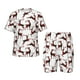 thumbnail image 1 of Balery Christmas Plaid Moose Conjunto de Pijama Infantil de Manga Corta con Estampado – Ropa de Dormir de Algodón Suave-3X-Large, 1 of 6