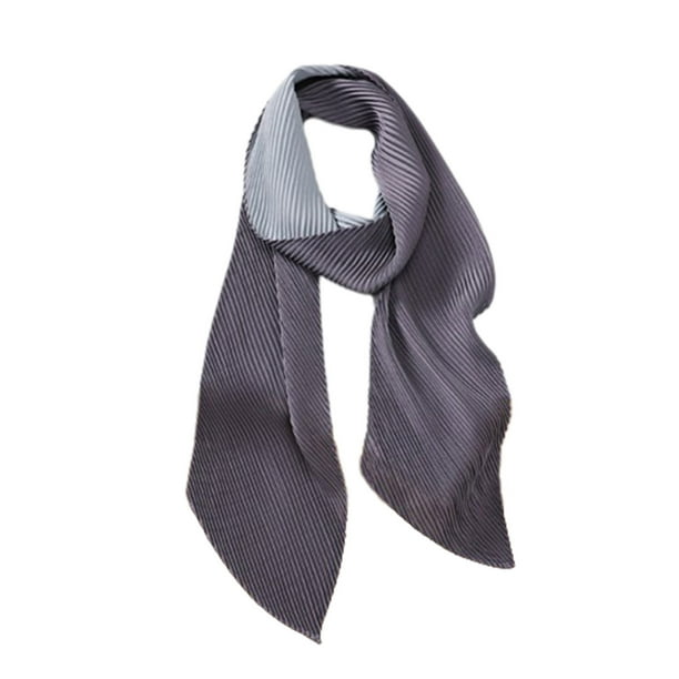 Bufandas Bufanda de mujer Bufanda de seda Literatura y pañuelo sólido Pañuelo decorativo para el cabello Bufanda de mujer