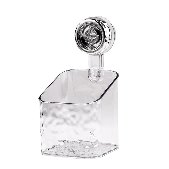 Yonrjhukm Bathroom Suction Cup Storage Rack, Sanitary Napkin and Tampon Organizer, Modern Acrylic Storage Box for Feminine Products, Stylish and Practical Bathroom Storage Solution