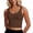 Brown, variant on Rosvigor Womens Sports Bras Longline Wirefree Padded Workout Tank Tops for Women
