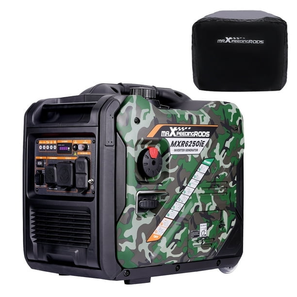 Maxpeedingrods Gas Powered 5000 Watt Portable Inverter Generator for Home Back Up, RV,Spring Picnic Back Up Power Supply