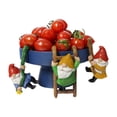 thumbnail image 2 of Adornos navideños, regalos navideños, nuevo juego de tres macetas de resina enanas para suculentas, macetero colgante para jardín, nuevo enano de resina., 2 of 8