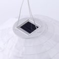 thumbnail image 2 of Linterna solar redonda LED de 12 pulgadas, colgante impermeable para decoración al aire libre (blanco), 2 of 7