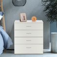thumbnail image 2 of iTopRoad Set of 2 4 Drawers Night Stand Bedside Storage Organizer Organizer Storage Table White, 2 of 11