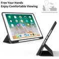 thumbnail image 3 of Kvtvou iPad 9.7 Inch 6th / 5th Generation Case with Pencil Holder, Slim Lightweight Soft TPU Back Smart Cover, Auto Sleep/Wake, for iPad 6th Gen 2018/ 5th Gen 2017 Case, Black, 3 of 8
