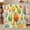 Citrus Pickleball Watercolor Scatter, variant on Festive Watercolor Holiday Ornaments, Festive Holiday Scene, Soft Flannel Blanket for Living Room and Reading Nook, Art Lovers Christmas Gift, Festive Home Decor