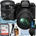 thumbnail image 1 of FUJIFILM X-T5 Mirrorless Camera (Black) with XF 16-80mm Lens + SanDisk 128GB Memory Card + ZeeTech Accessory Bundle, 1 of 5