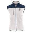 thumbnail image 2 of Men's Cutter & Buck  Oatmeal San Francisco Giants Stars & Stripes Cascade Eco Sherpa Fleece Full-Zip Vest, 2 of 3