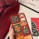 thumbnail image 5 of Funda navideña compatible con iPhone 14, diseño de hombrecito de jengibre rojo con diseño de árbol de Navidad, ideal para mujeres y niñas., 5 of 6
