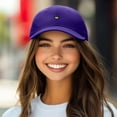 thumbnail image 3 of Dalix Lil Coffee Embroidered Cotton Cap Summer Food Outdoor Dad Hat Womens in Purple, 3 of 5