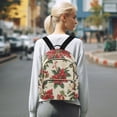 thumbnail image 7 of FORMRS Mini Backpack Purse for Women Travel Daypack Casual Shoulder Bag, Christmas Poinsettia, 7 of 7