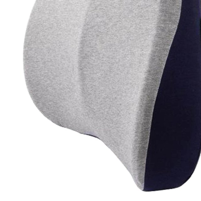 Langgg Memory Foam Lumbar Back Support Cushion foam small Pillow for memory foam small Office Chair Navy